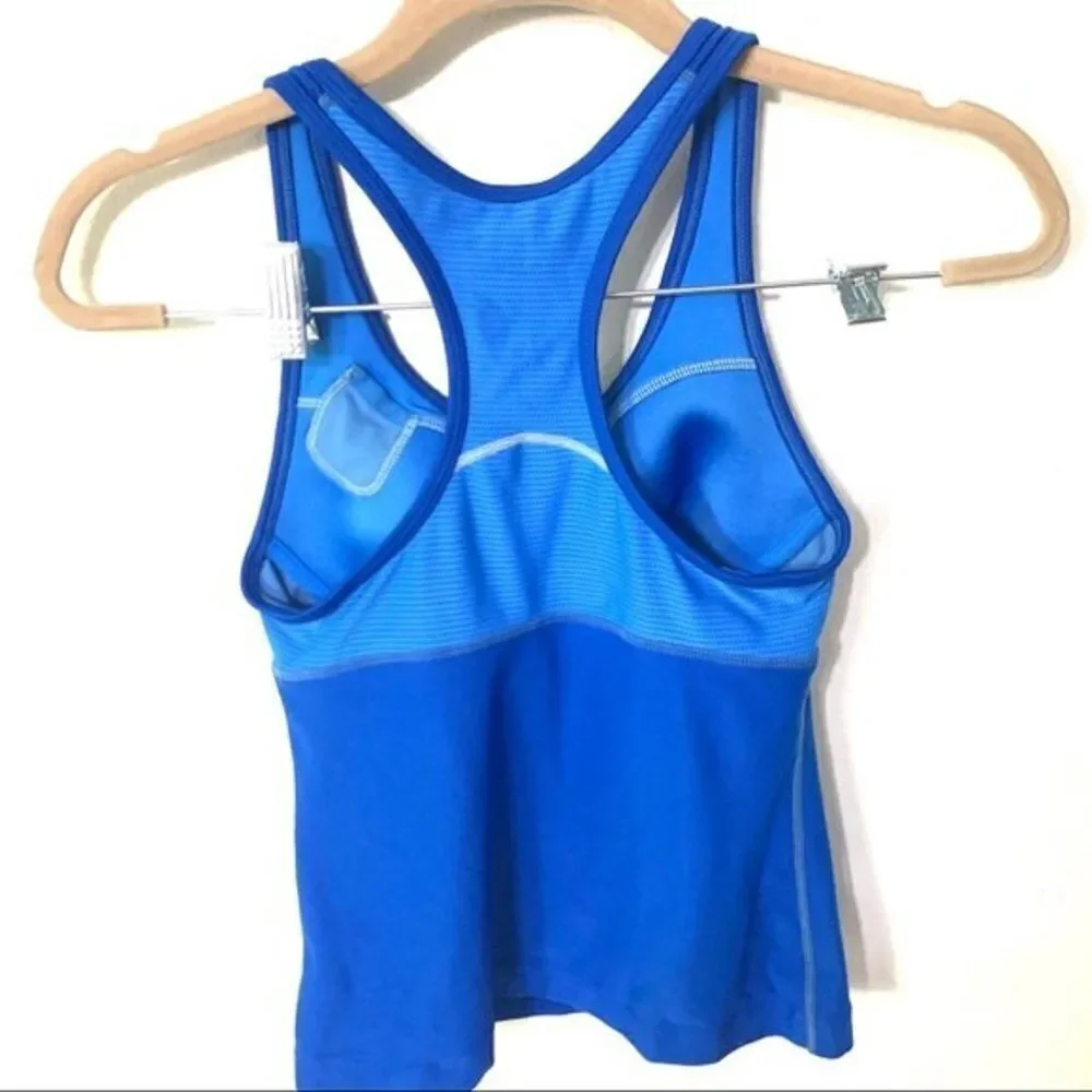 NIKE racerback tank top womens deep blue dri fit tank top xsmall